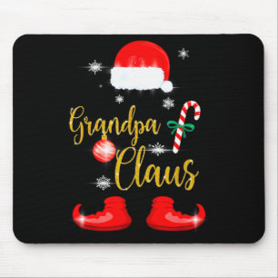 Grandpa Santa Claus Funny Family Christmas Pjs For Mouse Pad