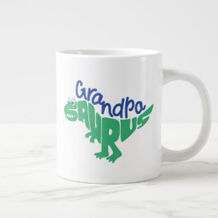 Grandpa Saurus Graphic Large Coffee Mug