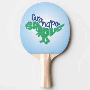 Grandpa Saurus Graphic Ping Pong Paddle