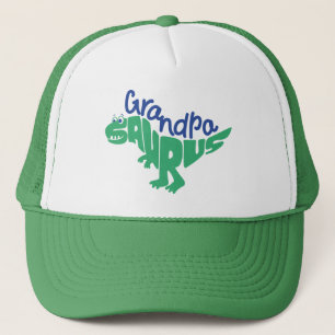 Grandpa Saurus Graphic Trucker Hat