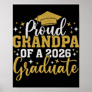 Grandpa Senior 2026 Proud Grandpa Of A 2026 Gradua Poster