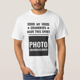 Grandpa Shirt with Grandkids   Single Photo