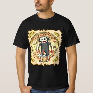 Grandpa Sock Monkey poker T-Shirt
