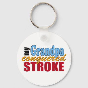 Grandpa Stroke Survivor Key Ring
