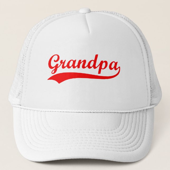 Grandpa Swish Design Trucker Hat (Front)