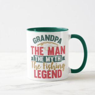 Grandpa - The Man, The Myth, The Fishing Legend Mug