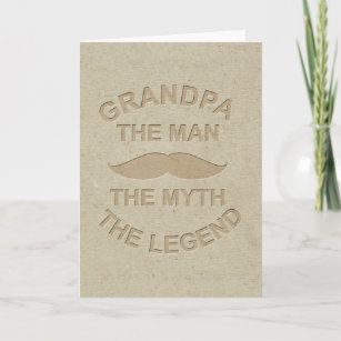 Grandpa The Man The Myth The Legend Card