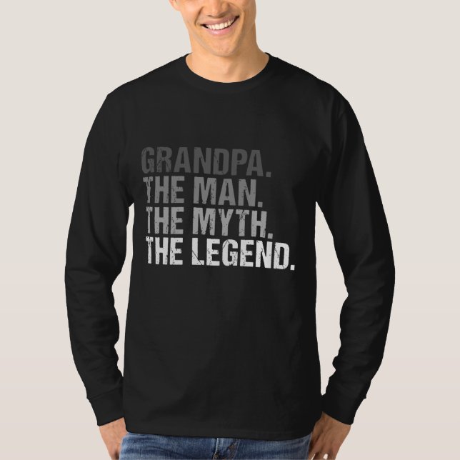 Grandpa The Man The Myth The Legend Father's Day T-Shirt (Front)