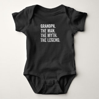 Grandpa The Man The Myth The Legend Funny Baby Bodysuit