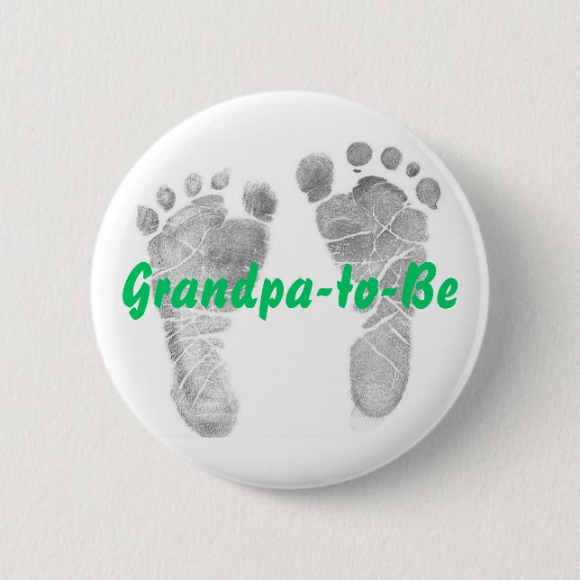 Grandpa-to-Be 6 Cm Round Badge (Front)
