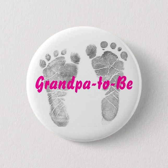 Grandpa-to-Be 6 Cm Round Badge (Front)