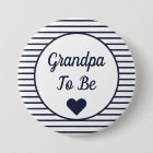 Grandpa To Be Baby Shower Button