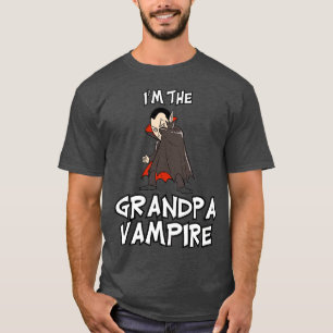 Grandpa Vampire Halloween Matching Family Costume T-Shirt