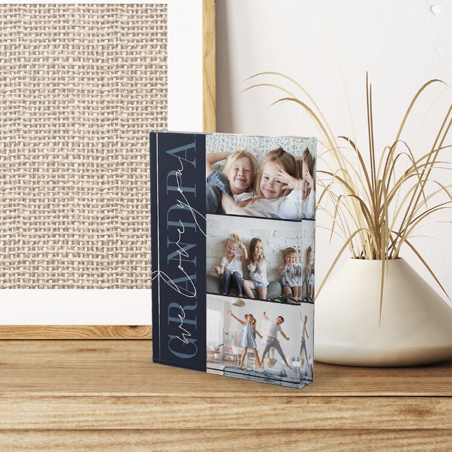 Grandpa We Love You 3 Photo Block (Creator Uploaded)