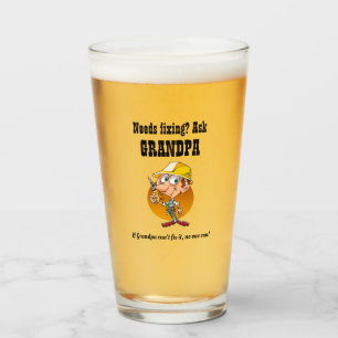 GRANDPA Will FIX IT - Best Greatest Grandfather Glass