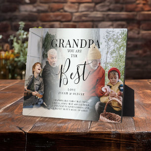 'GRANDPA' you are the Best Photos, Name/s & Quote Plaque