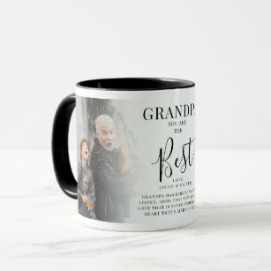 'GRANDPA' you are the Best' Photos, Names & Quote Mug
