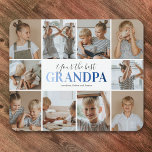 Grandpa Your The Best Photo Mouse Pad<br><div class="desc">Personalised grandfather mousepad featuring a plain white background that can be changed to any colour,  10 photos of the grandson/granddaughter,  the saying "your the best grandpa",  and the childrens names.</div>