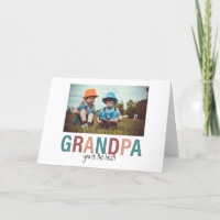 Grandpa You're the Best Photo Custom Modern 
