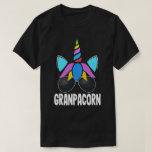 Grandpacorn Funny Unicorn Grandpa Fathers Day Gift T-Shirt<br><div class="desc">Get this funny saying outfit for your special proud grandpa from granddaughter, grandson, grandchildren, who love Unicorn on father's day or christmas, grandparents day, or any other Occasion. show how much grandad is loved and appreciated. A retro and vintage design to show your granddad that he's the coolest and world's...</div>