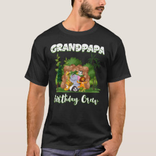 Grandpapa Birthday Crew Zoo Bday Safari Party Cele T-Shirt