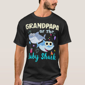 Grandpapa Of The Baby Shark Grandpa Shark  T-Shirt