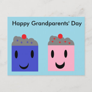 Grandparent Cupcakes Postcard