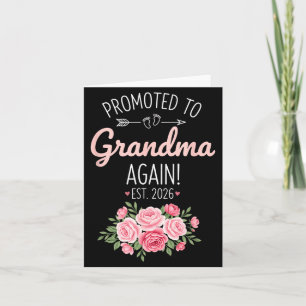 Grandparent Promoted To Grandma Again Est. 2026, N Card