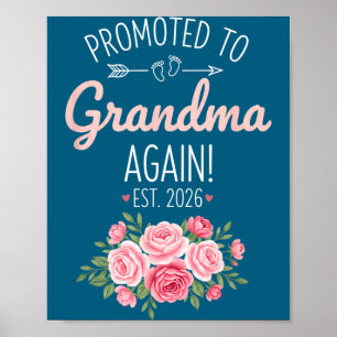Grandparent Promoted To Grandma Again Est. 2026, N Poster