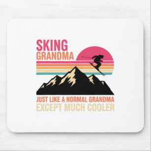 Grandparent Skiing Grandma Just Like A Normal Gran Mouse Pad
