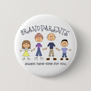 Grandparents 6 Cm Round Badge