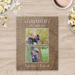 "Grandparents Are Awesome" Custom Puzzle<br><div class="desc">Delight your grandparents with this personalised "Grandparents Are Awesome" puzzle. If they enjoy puzzles, they will adore this gift that you can easily customised with your photos and names. Its unique design features two photos and custom typography set against an image of cut wood giving it a warm and rustic...</div>