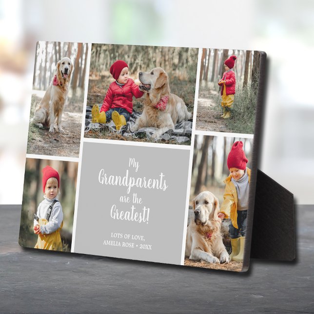 Grandparents are the Greatest Photo Collage Plaque (Creator Uploaded)