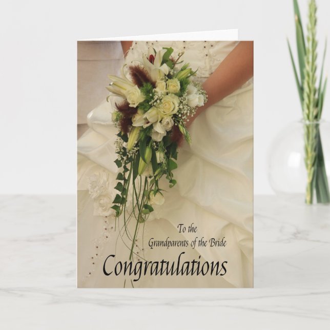 grandparents bride congratulations card (Front)