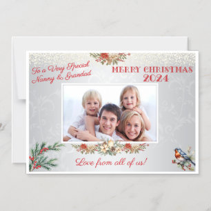 Grandparents Christmas Gift Flexible Magnet Photo 