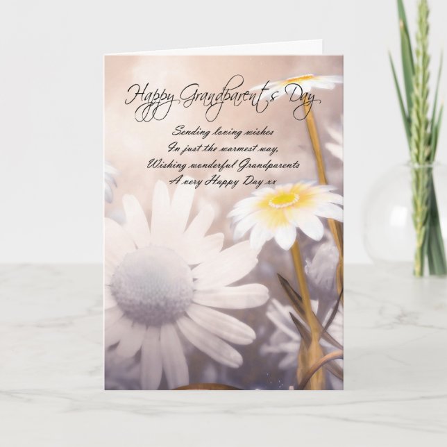 Grandparents Day Card - Daisies (Front)