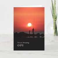 Grandparents Day for Opi Fishing at Sunset