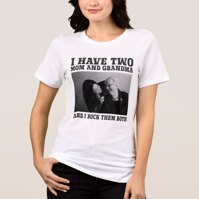 Grandparents Day Personalised grandmother  Tri-Blend Shirt (Front)