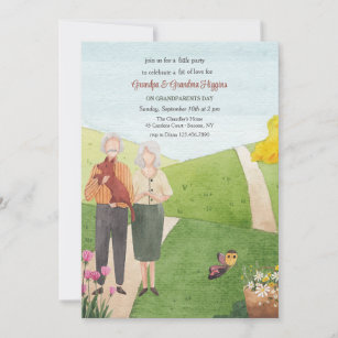 Grandparents Day Watercolor Invitation