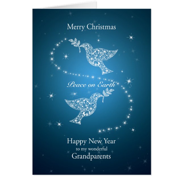 Grandparents, Doves of Peace Christmas (Front)