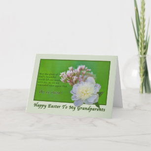 Grandparent's Easter Card with Flowers