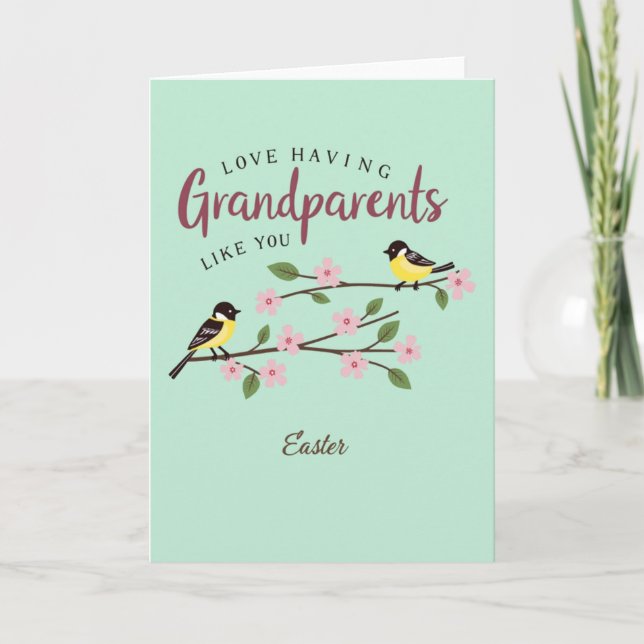 Grandparents Easter Love Card (Front)