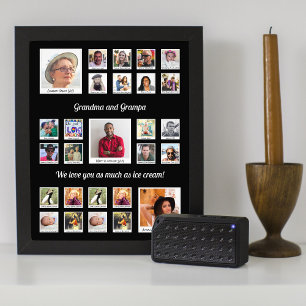 Grandparents Family Retro Photo Montage