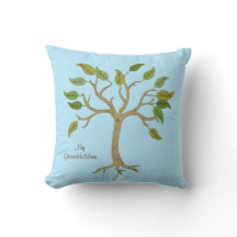 Grandparent's Family Tree Pillow