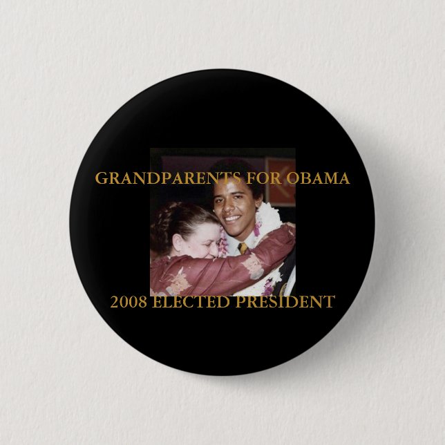 Grandparents for Obama 6 Cm Round Badge (Front)