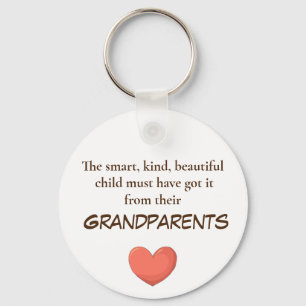 Grandparents kids keychains