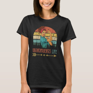 Grandparents Life Women Rosie Vintage Retro Decor  T-Shirt