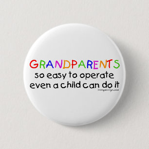 Grandparents Love 6 Cm Round Badge