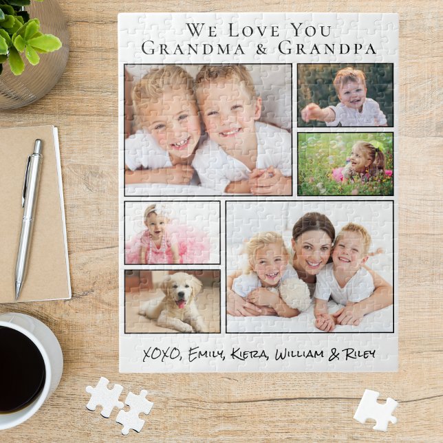 Grandparents Love You 6 Photo Collage Jigsaw Puzzle (Creator Uploaded)
