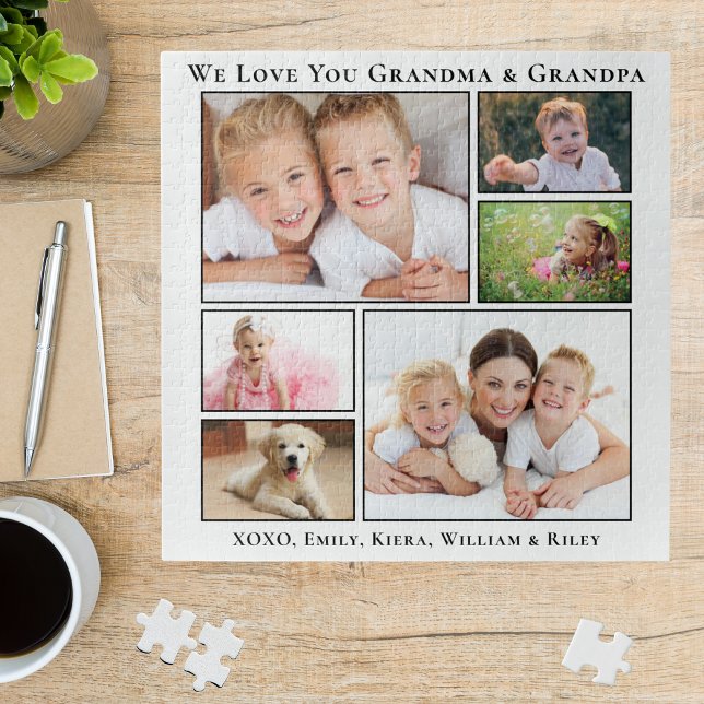 Grandparents Love You Personalised Photo Jigsaw Puzzle (Creator Uploaded)